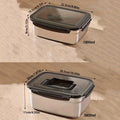 2pcs\u002F3pcs\u002F4pcs Food Storage Containers with Lifting Lids, Stainless Steel Freezer Containers, Suitable for Fruits, Vegetables, Pickles, Meat, Seafood, Rice, Etc., Kitchen Gadgets, Kitchen Accessories