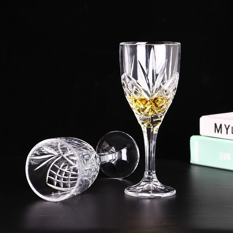 Modern Minimalist Glass Decanter Whiskey Liquor Bottle Creative Ornament Stem Glass, Whiskey