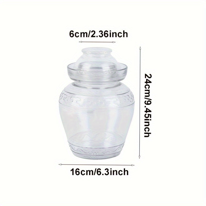 Glass Fermentation Jar 2500ml\u002F84.53oz Glass Pickle Jar Fermentation Jar | 1pc Traditional Fermenting Kit Crock With Water Seal Airlock Lid for Pickles, Kimchi, Sauerkraut, Wine Brewing, Kombucha