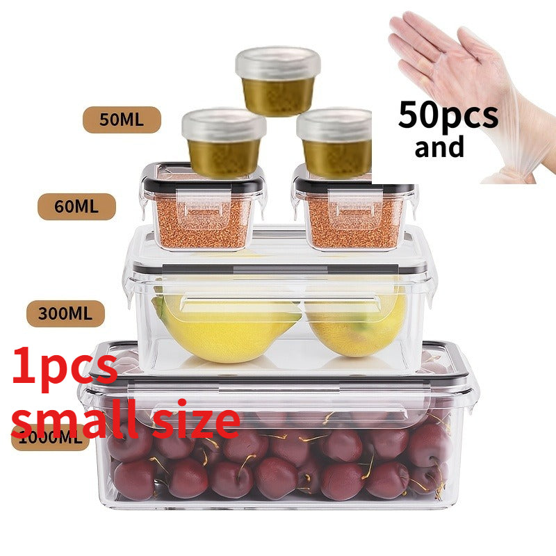 51pcs Set - Suitable for Storing Fruits, Vegetables, Pasta and Other Ingredients. Microwave-heated and Reusable to Help You Store Easily and Keep Your Kitchen Clean and Orderly