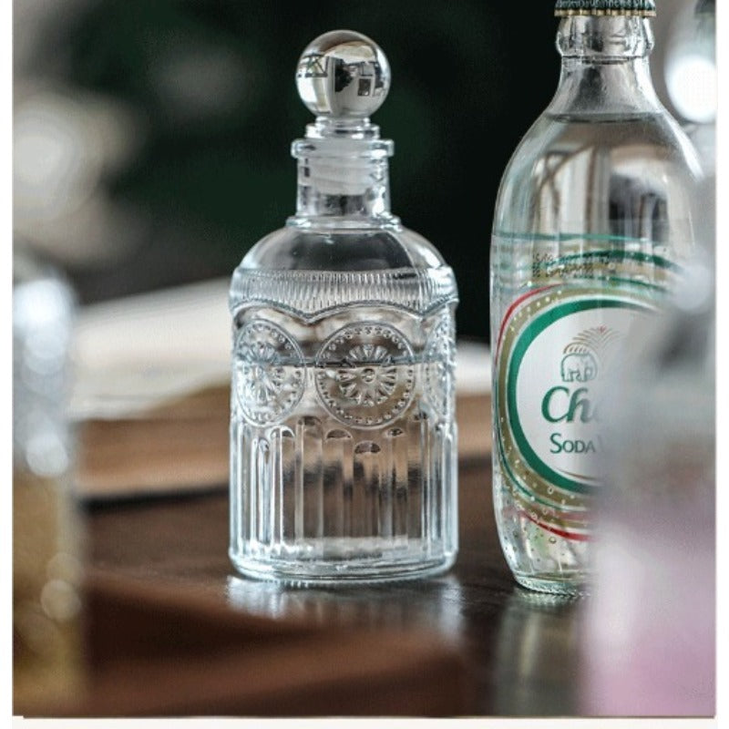 Premium Glass Bottle with a Narrow Opening, Ideal for Wine Pouring And Aromatherapy Decoration
