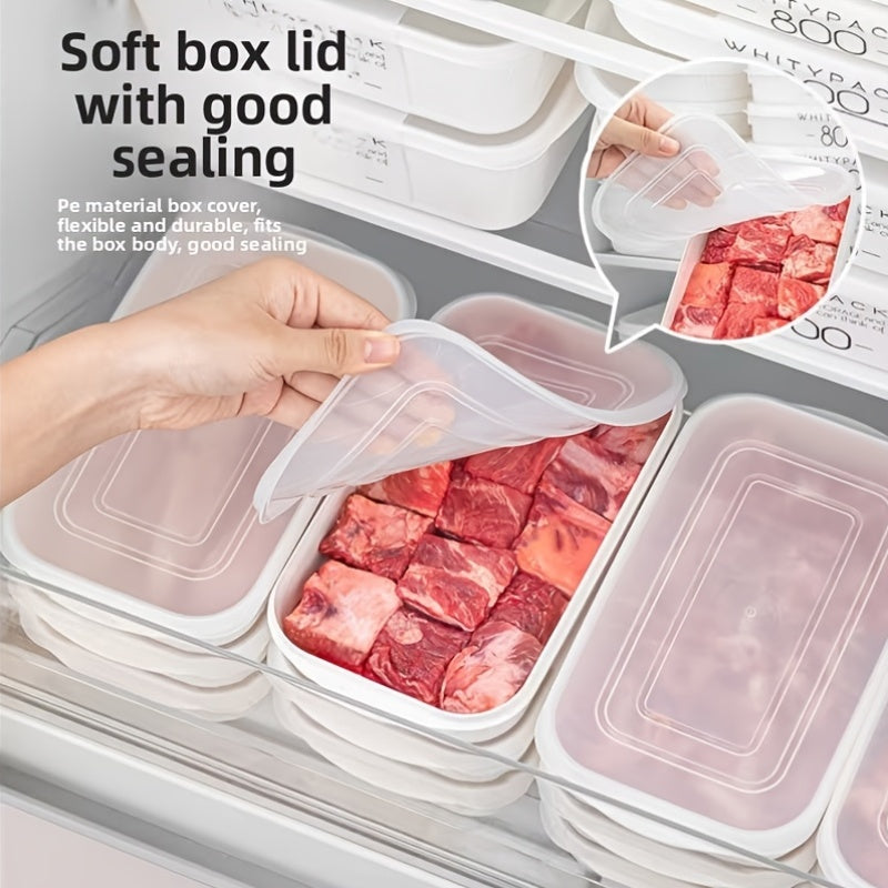 10pcs Reusable Food Storage Container Set (5 Containers And 5 Lids), Food-Grade Refrigerator Storage Boxes, Freezer-Safe Storage Boxes with Lids, Stackable, Food Storage Boxes. Used for Kitchen Storage