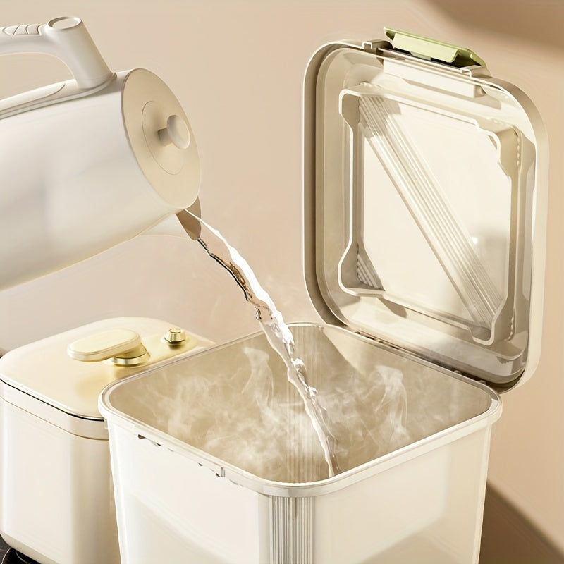 Versatile Rolling Rice & Grain Storage Container with Measuring Cup - 33L\u002F44L Capacity, Moisture-Proof & Insect-Resistant Seal - Ideal for Kitchen Organization - For Fall - Suitable for Home Cooks & Families
