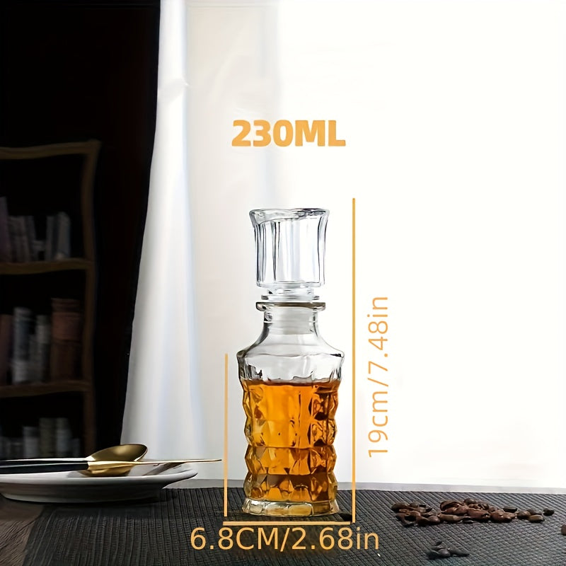 Wine Barrel Decanter 1pc European Style Wine Barrel Whiskey Glass Liquor Bottle Wine Decanter for Storing Wine Empty Wine Bottle