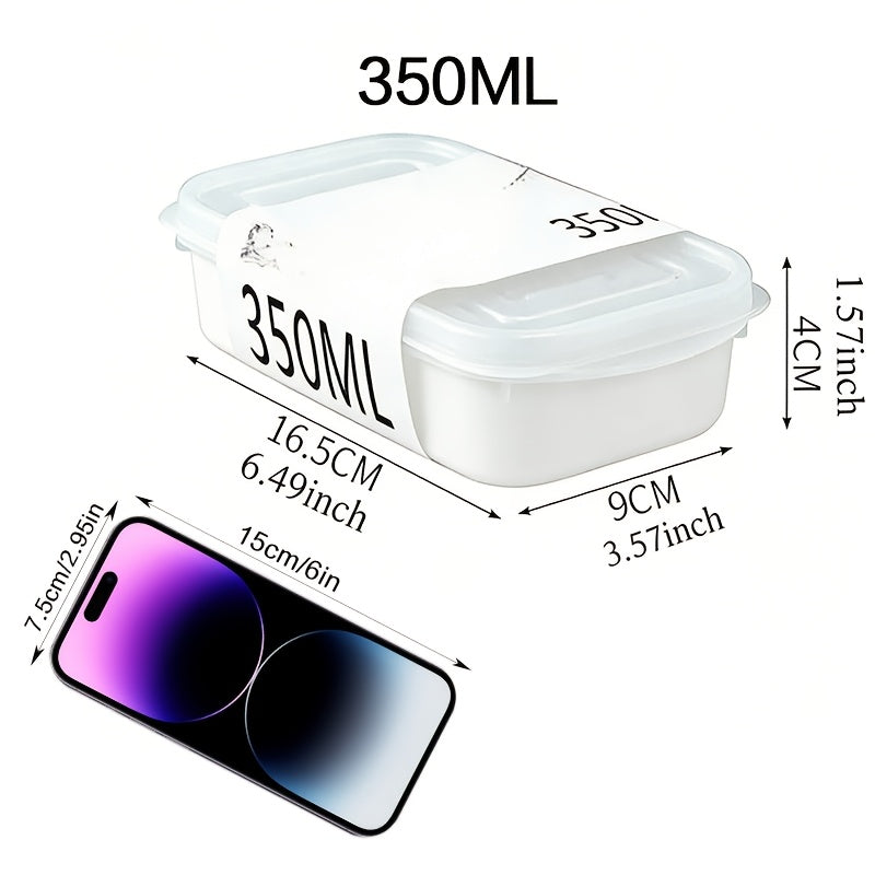 Set of 6 Reusable Food Storage Containers (3 Containers + 3 Lids), Made from Food-Grade Material, Safe for Refrigerator And Freezer Use, Stackable Design, Ideal for Storing Food, Perfect for Frozen Meat. Great for Kitchen Organization