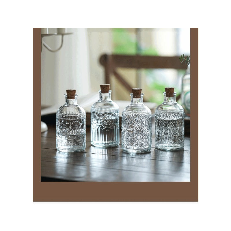 Premium Glass Bottle with a Narrow Opening, Ideal for Wine Pouring And Aromatherapy Decoration