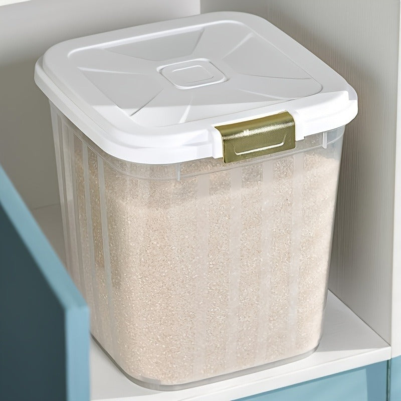 51pcs Large Sealed Grain Storage Container for Kitchen and Pet Food - Moisture-proof and Clear, Easy Access Lid