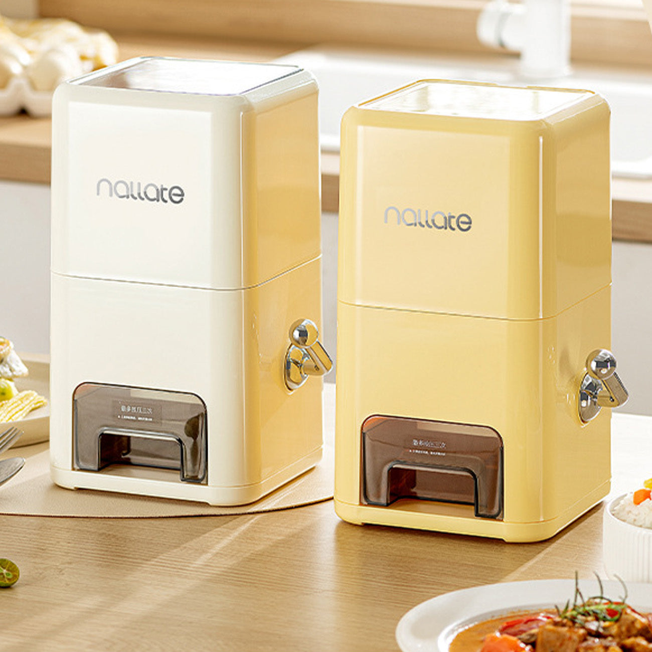 1pc Small Capacity Vintage Grain Storage Bin Home Sealed Rice Box Cereal Organizer Flour Storage Container Rice Barrel