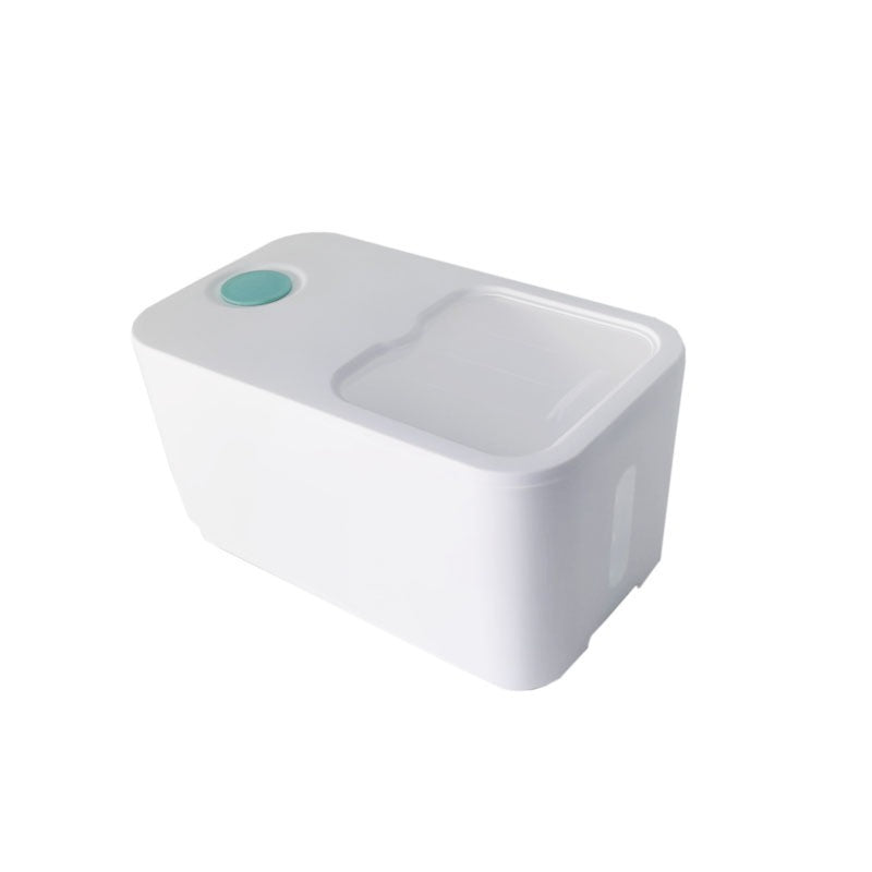 20LB Food Grade Airtight Rice Storage Container Sealed Moisture Insect Proof Cereal Grain Organizer Stackable Dry Food Kitchen Bin with Lock Lid Household Essential