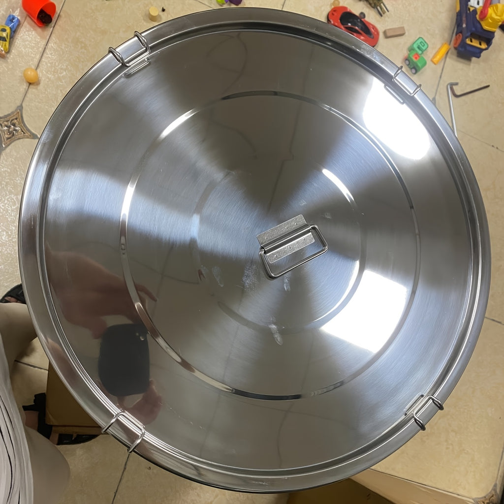 304 Stainless Steel Airtight Container with Lid And Locking Clamp, Featuring A Sealed Design, Versatile for Various Uses, Suitable for Storing Iced Tea, Milk, Rice, And Oil, Providing Protection Against Moisture And Insects